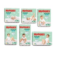 Huggies AirSoft Diapers Tape NB S M L XL XXL