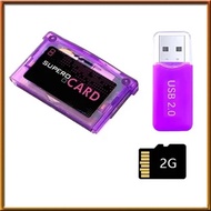 [chasoedivine.sg] For SuperCard Mini Micro-SD Card Adapter+2GB Memory Card for GBA SP GBM IDS NDS ND