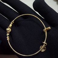 24k金手镯，24k gold bracelet