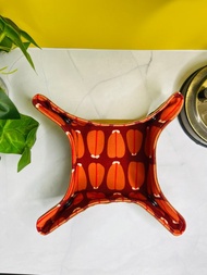 烏魚子圖案收納盤 台灣布