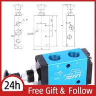 supergoodsales Hilitand 1/4  NPT Momentary Push Button 3 Way 2 Position Pneumatic Control Mechanical