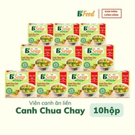 10 Hộp/ 50 Viên Canh Chua Chay Ăn Liền sấy thăng hoa thực phẩm tiện lợi nhanh chóng B Soup