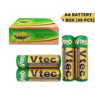READY STOCK VTEC AA/AAA Battery 1box 40pcs