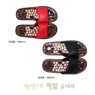 Natural stone acupressure slippers red/black/for women/for men