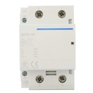 Oumefar Electrical AC Contactor, Ultra-Silent Modular Contactor 100A 2 Pole BVH8-100 Household AC Co