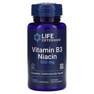 Life Extension, Vitamin B3 Niacin, 500 mg, 100 Capsules