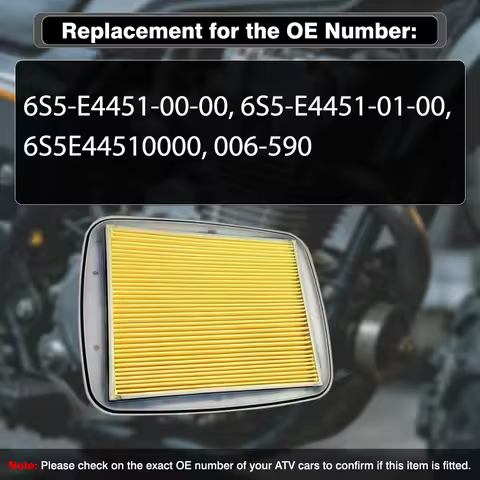 Marine Air Filter For Yamaha FX Cruiser SHO SVHO FZR FZS VX Cruiser HO VXR VXS 1800 2008-2024 6S5-E4