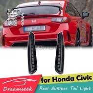 LED Rear Bumper Brake Tail Light for Honda Civic Type R FL5 2023+ Reflector Driving Lamp w/ Sequenti