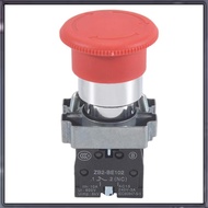[A Z T K] 22mm NC Red Mushroom Emergency Stop Push Button Switch 600V 10A ZB2-BE102C XB2-BS542X1