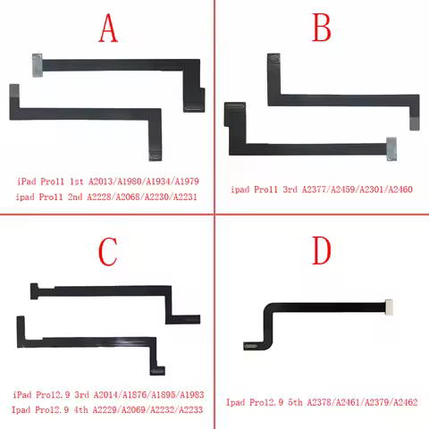 LCD Screen Display Flex Cable For iPad Pro 11 12.9 1st 2nd 3rd 4th 5th A1980 A2377 A2228 A1876 A2378
