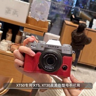 Red Protective Case for Fujifilm XT30 XT50 XM5 XS20 X100VI Base Compatible with XT5 XS10 Digital Cam