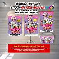 Banner Ais Krim Malaysia Bunting Aiskrim Banting Eskrim Simpul Poster Design Baner esbox aisbox tran