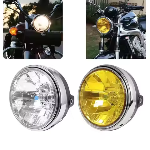 12V Retro Halogen Motorcycle Headlight Waterproof For Honda CB900 CB400 CB750 CB1300 CB1100 Hornet M