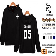 TXT ZIPPER HOODIE NAME MEMBER NUMBER KPOP TXT BIGHIT ZIPPER JACKET