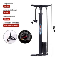 160 PSI Bicycle Hand Pump Bicycle Pump With Gauge 160 PSI Air Pump Bike Manual Air Pump Portable Tyr