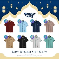 KEMEJA Koko Shirt Men Muslim Tops madinah Shirt Short Sleeve paddle kids paddlekids size 8 10 12 14 