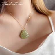 Natural Hetian Jade Maitreya Buddha Buddha Pendant Jade Jade Buddha Pendant Female Smile Buddha Jade