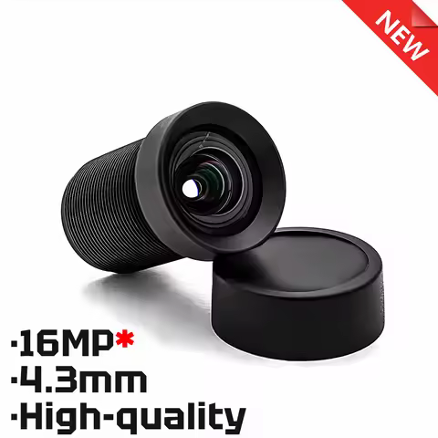 Camera Lens CCTV HD 16MP 4.3mm 71° No Distortion Aperture F3.0 Format 1/2.4" M12 Mount With 650nm Fi