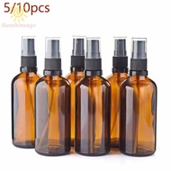 Spray Bottles Portable 10pcs 30ml Amber Spray Bottles Plastic Empty Perfume Fragrance PET Travel Makeup Beauty