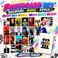 [SET 25 Pcs] Photocard BIGBANG BiiiG Version PC GD Taeyang Daesung Print 2 Sides Glossy Lamination A