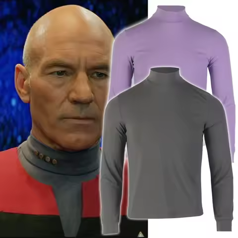 Star First Contact Trek Gray Undershirt Deep Space Nine Picard Sisko Uniforms ST Cosplay Costume Pro