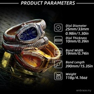 Snake-Shaped Watch Creative Bracelet Watch Fashion Women's Watch