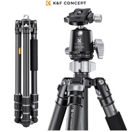 K&F Concept Carbon Fiber Tripod Professional Camera X284C4+BH-36 Ball Head Max Load 16KG