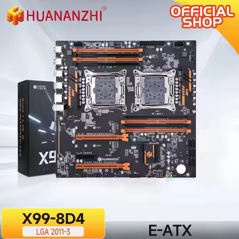 HUANANZHI X99 8D4 DUAL CPU Motherboard LGA 2011-3 Support XEON E5 2666 2680 2695 2690 V3 V4 8*DDR4 M