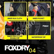 ﹉Baju Hujan Baju Hujan FOXDRY Baju Hujan Motosikal Bike Outdoor Waterproof Rain Jacket Jaket Hujan M
