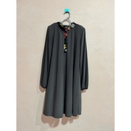 Baju Kurung Lycra Grey