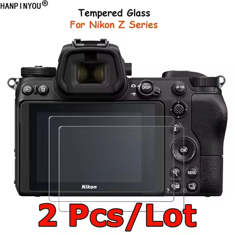 2 Pcs/Lot For Nikon Z8 Z FC Z5 Z6 Z7 Z 6II Z62 7II Z72 Z9 Z30 Z50 Anti-Scratch Tempered Glass Camera