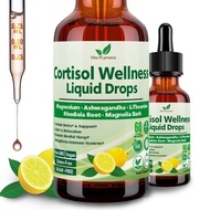 Cortisol Supplement Liquid Drops, 17-in-1 Cortisol Detox,Hormone Balanced for Women, Mood Focus, Sle