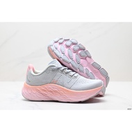 New Balance Fresh Foam X More v4 Marathon Running Shoes, Gray and Pink 4J7B