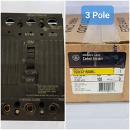 GE TQD Circuit Breaker 3 Pole 100A, 125A, 150A, 175A, 200A, 225A