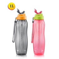 Authentic Tupperware 1L Slim Eco Water Bottle With Straw