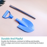 、‘、。； Children Beach Shovel 56Cm Stainless Steel Pointed Shovel Toy Sand Snow Thickened Play House B