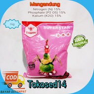 Pupuk npk merah 15-15-15 tawon pupuk tabur pupuk tawon en pe ka pupuk tanaman pupuk bunga sayur