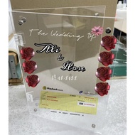 Frame Acrylic Duit Hantaran Kahwin / Frame duit mas kahwin/acrylic transparent 8x11.5/8x8