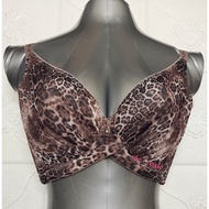 36F/80F, 38B/85B, 38D/85D LEOPARD PLUS SIZE BRA WIRED