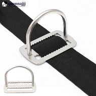 QUENNA 2" Scuba Diving Weight Belt Slide Keeper D Ring Stainless Steel Webbing Harness Belt Retainer