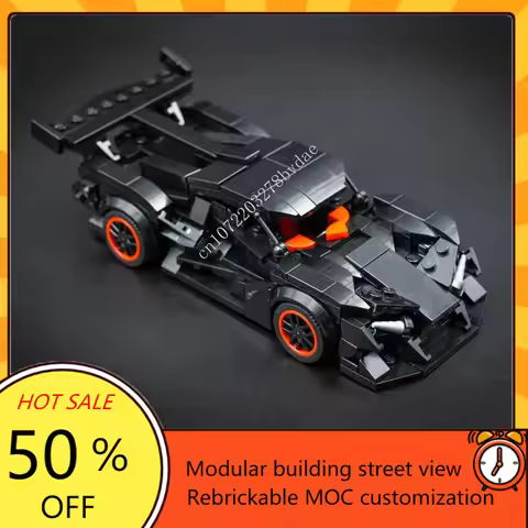 351PCS MOC Speed Champions Apollo IE SportsCar Model Building Blocks Technology Bricks DIY Creative 