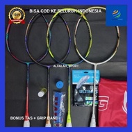 Saod- Raket Badminton Lining Aeronaut 9000 Hdf 30 Lbs [Free Tas & Grip] Bahan Carbon Berkualitas