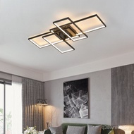 🚓New Bedroom LightledModern Simple Rectangular Living Room Study Lamps Creative Majestic Household Ceiling Lamp