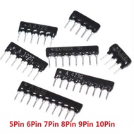 10PCS 8Pin Network Resistor 1K/10K/220R/330R/4.7K/100K/2.2K/120R/6.8K Ohm A08-102/103/221/331/472/10