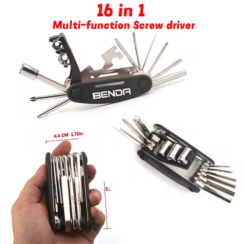 For Benda Chinchilla 500 Bd500 Bd300 Rock 300 Zinc Alloy 16 In 1 Screwdriver Tools Tire Repair Maint