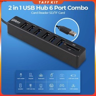Card Reader 8in1 USB 2.0 USB Hub USB 2.0 MicroSD SD TF Card - CB220602