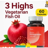 100% Original GoHerb🌿 3 Highs' Phyto Pomegranate Vege Fish Oil Heart Supplement Three highs