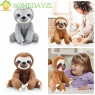 SOMEDAYMX Stuffed Sloth, Brown Grey Soft Comfort Sloth Plush Toy, For  Big Eyes Cuddly 25cm Simulati