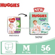 Huggies AirSoft Pants M56 x 1 Super Jumbo Pack