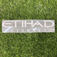 etihad airways white sponsor  patch for jersey